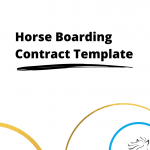 Sample Horse Boarding Contract Template